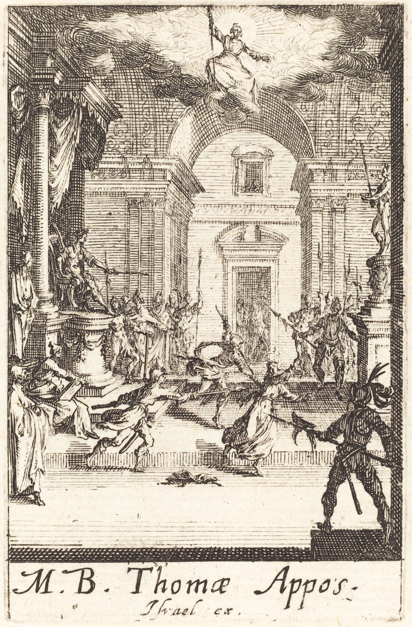Męczeństwo św. Tomasza autorstwa Jacques Callot