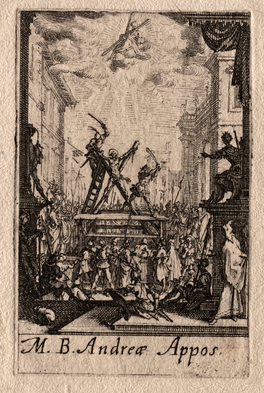 Męczeństwo Apostołów: Św. Andrzej. autorstwa Jacques Callot