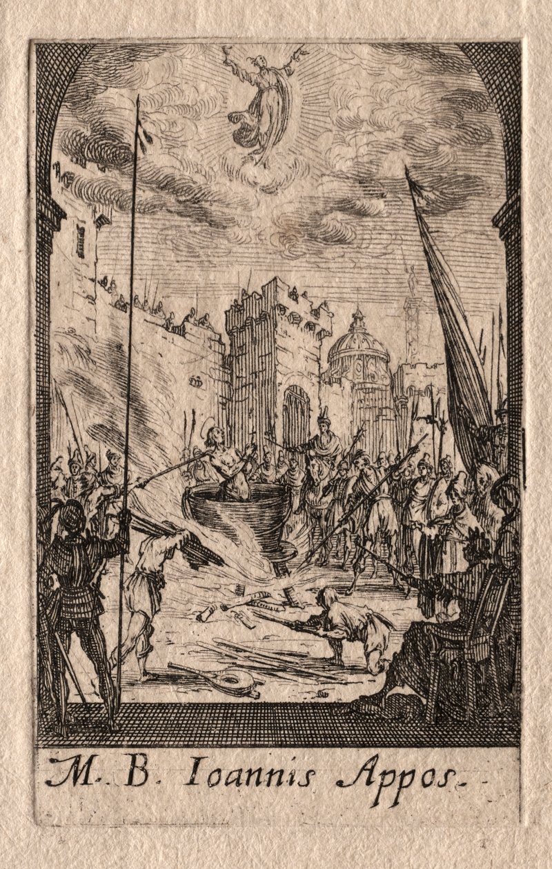 Męczeństwo Apostołów: św. Jan Ewangelista autorstwa Jacques Callot