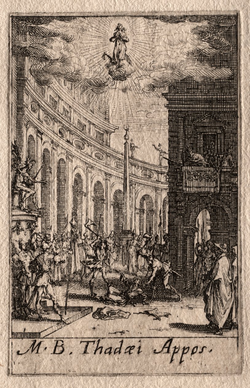 Męczeństwo Apostołów: św. Tadeusz autorstwa Jacques Callot