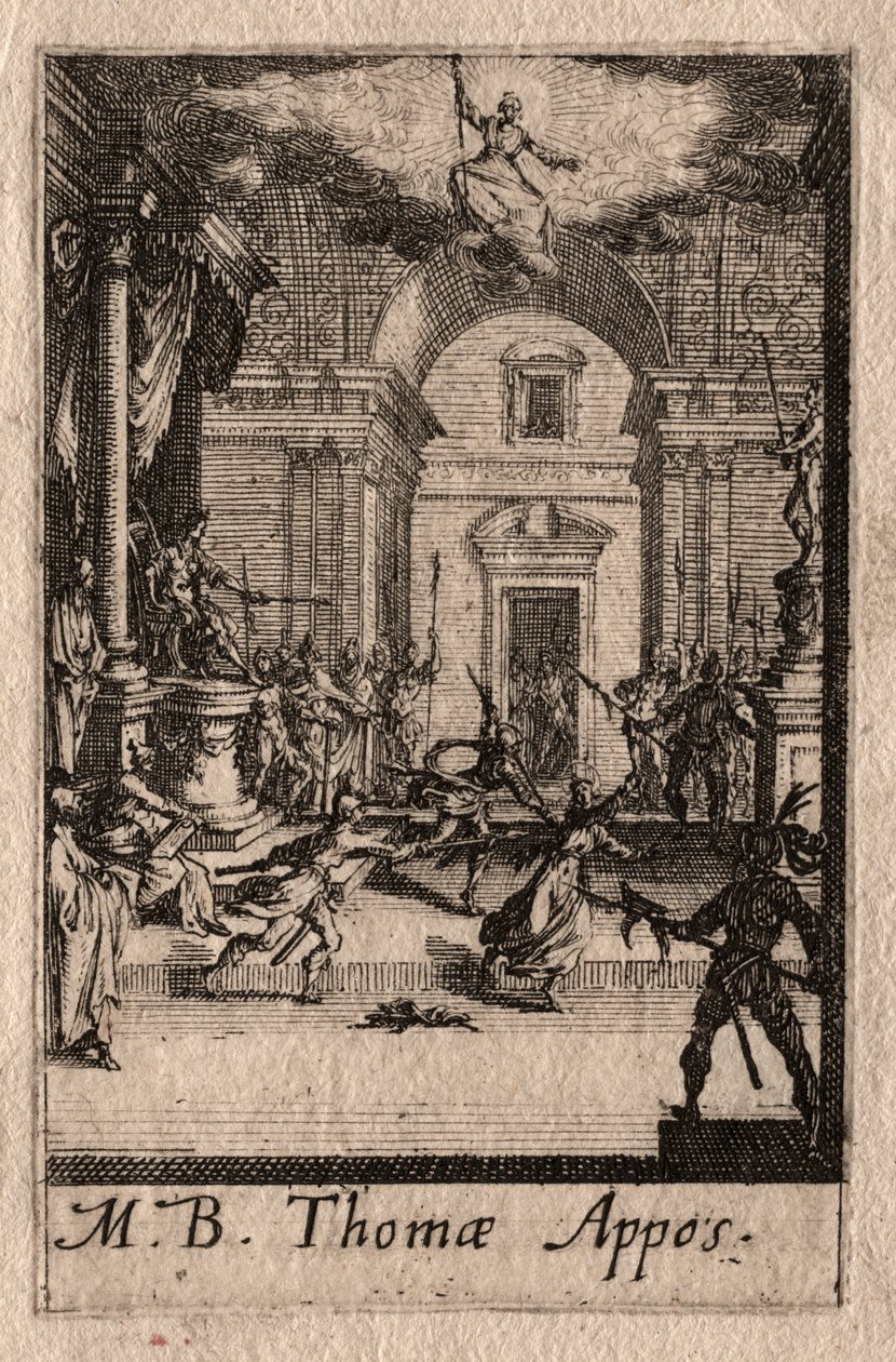Męczeństwo Apostołów: św. Tomasz autorstwa Jacques Callot
