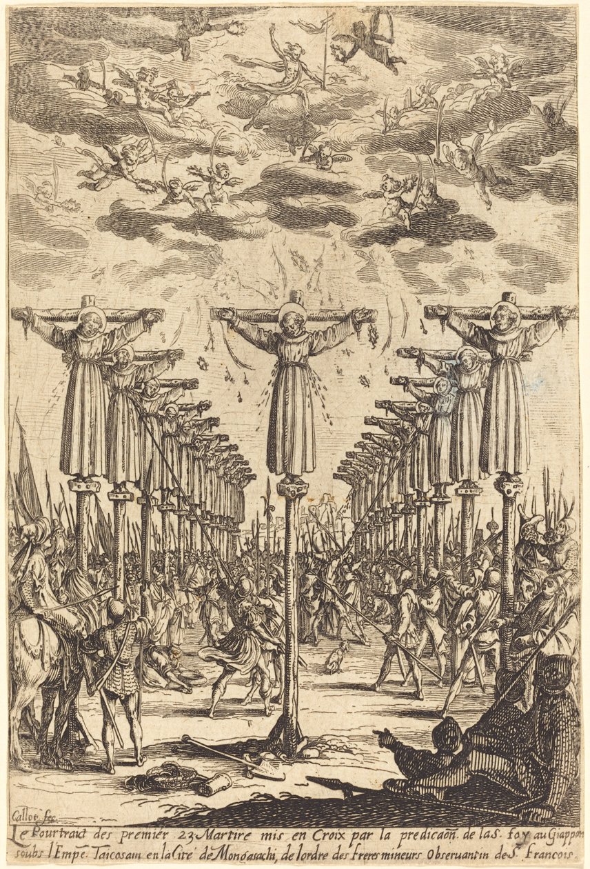 Męczennicy Japonii autorstwa Jacques Callot