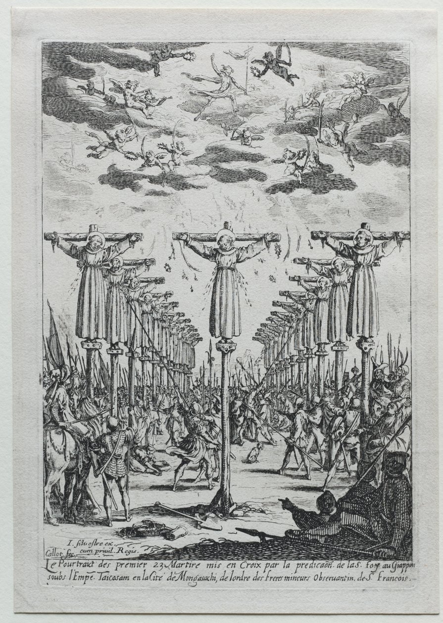 Męczennicy Japonii autorstwa Jacques Callot