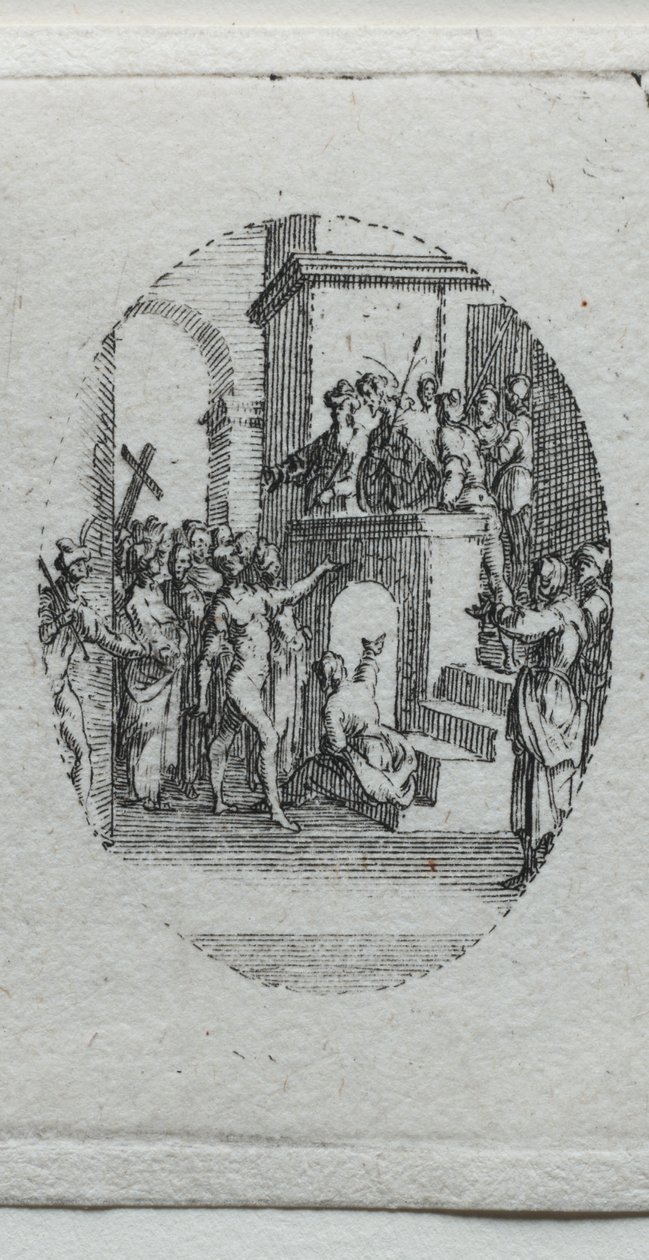 Tajemnice męki: Chrystus przedstawiony ludowi autorstwa Jacques Callot