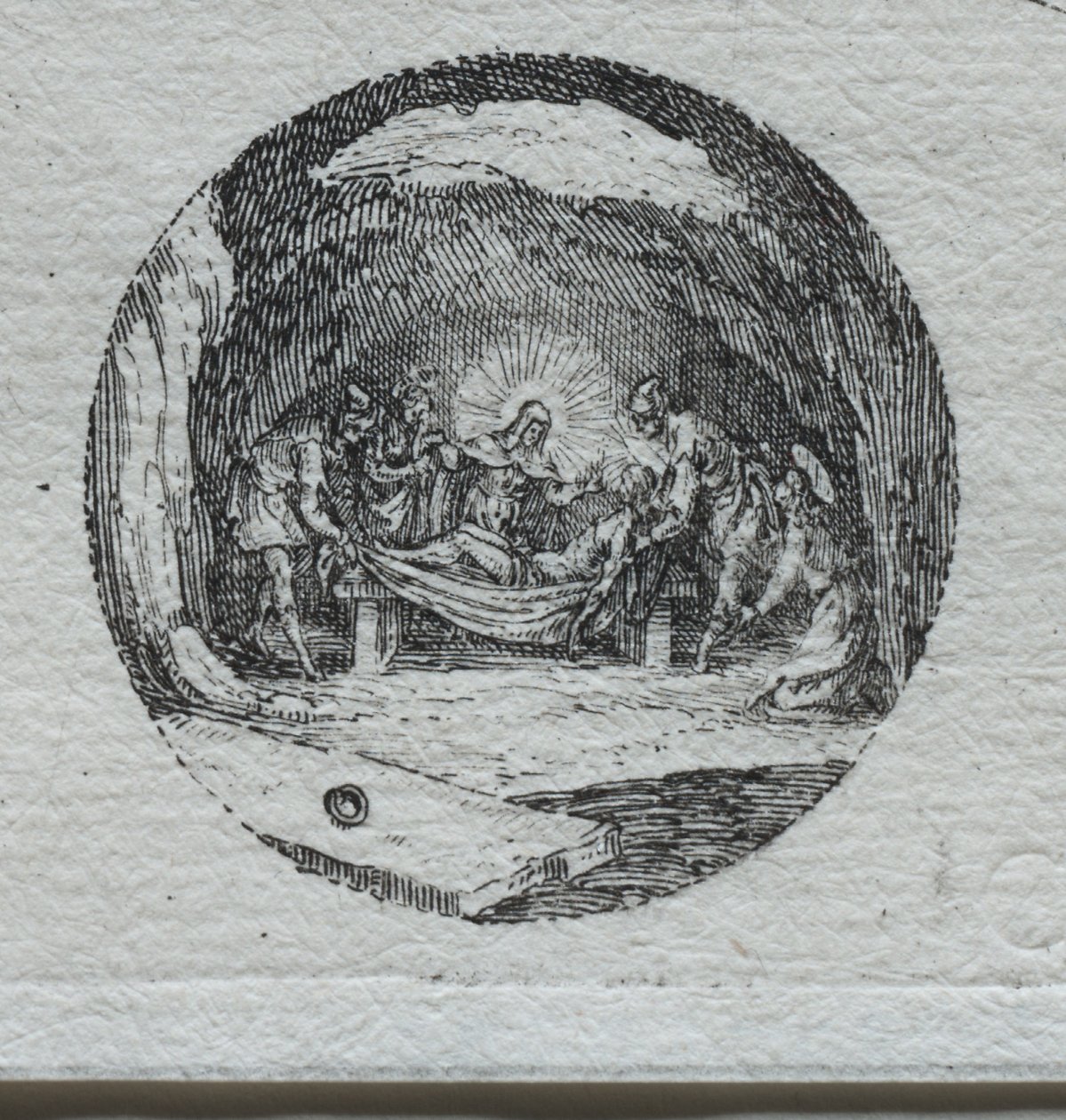Tajemnice męki: złożenie do grobu. autorstwa Jacques Callot
