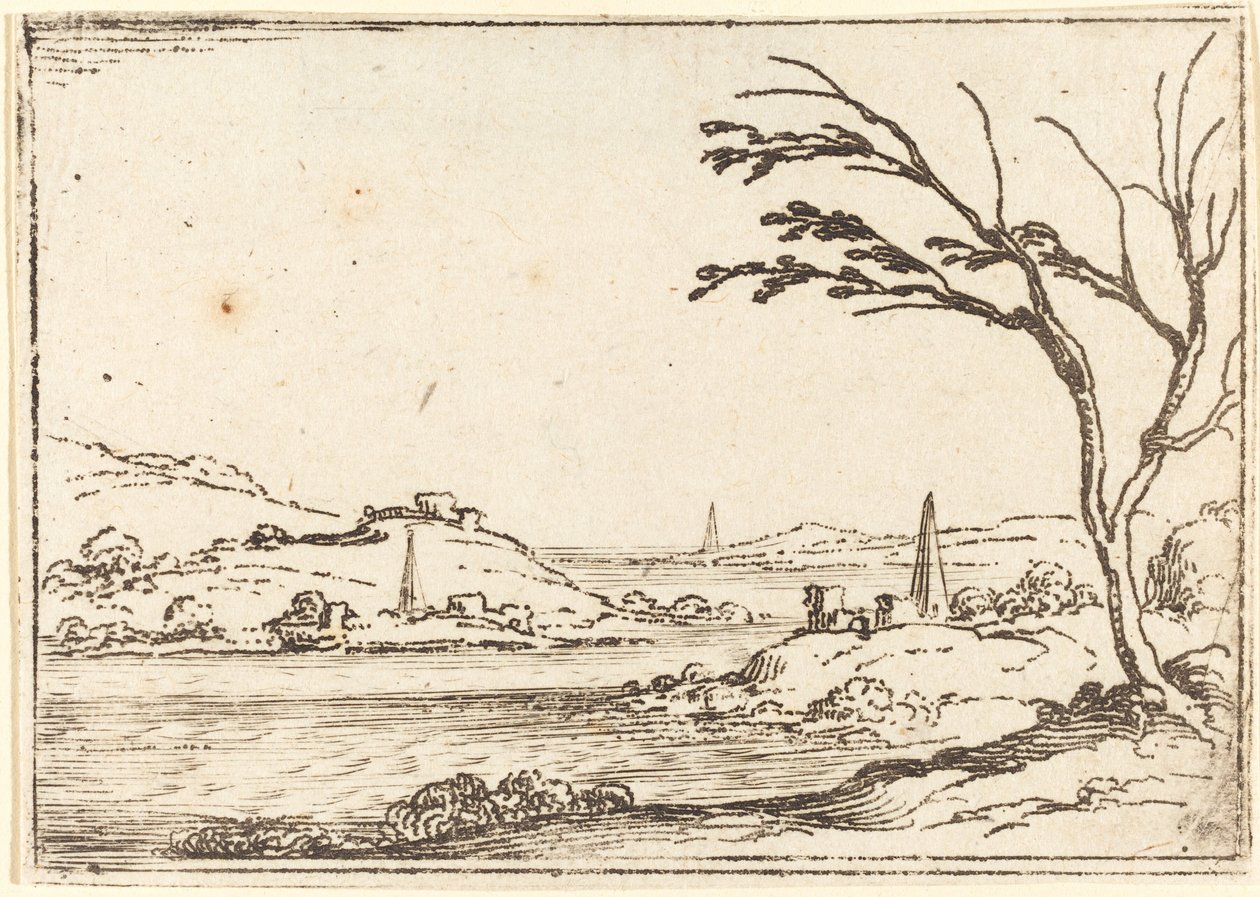 Powódź Nilu. autorstwa Jacques Callot