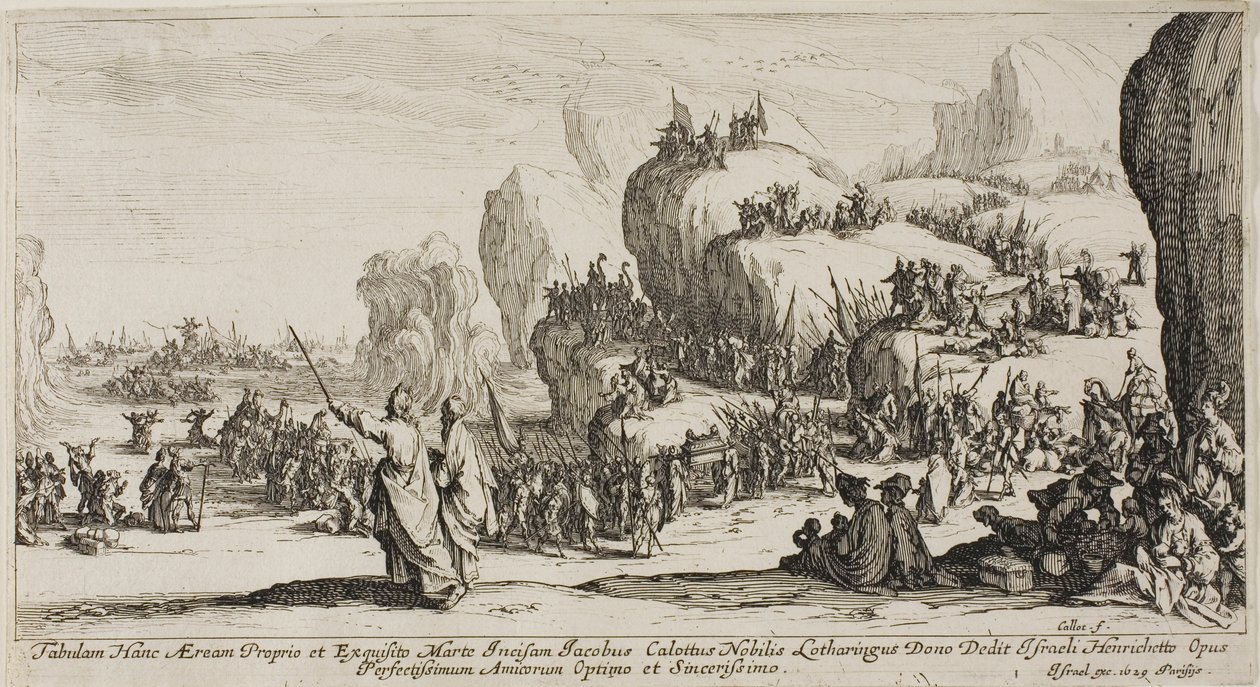 Przejście Morza Czerwonego autorstwa Jacques Callot