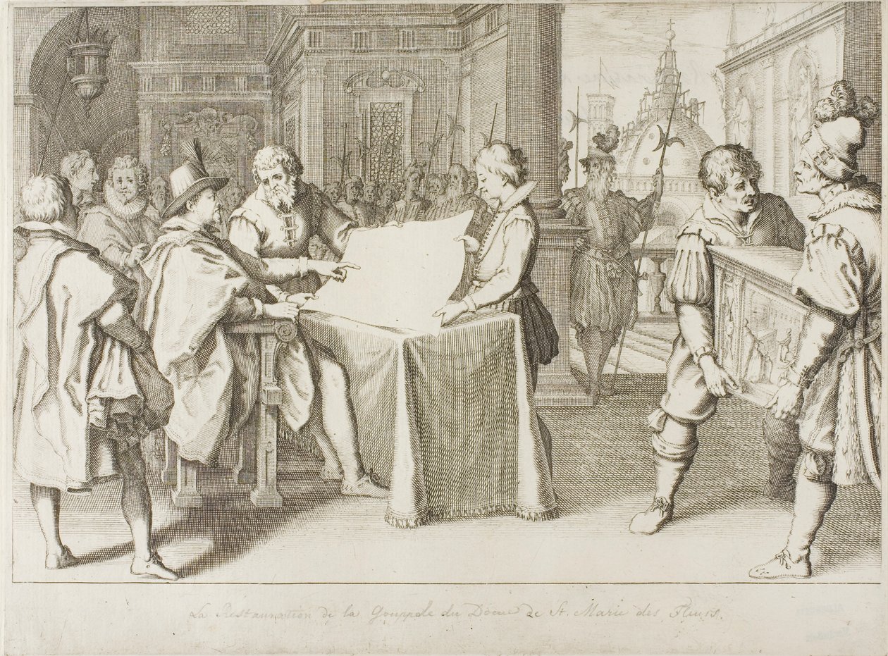 Przywrócenie kopuły we Florencji autorstwa Jacques Callot