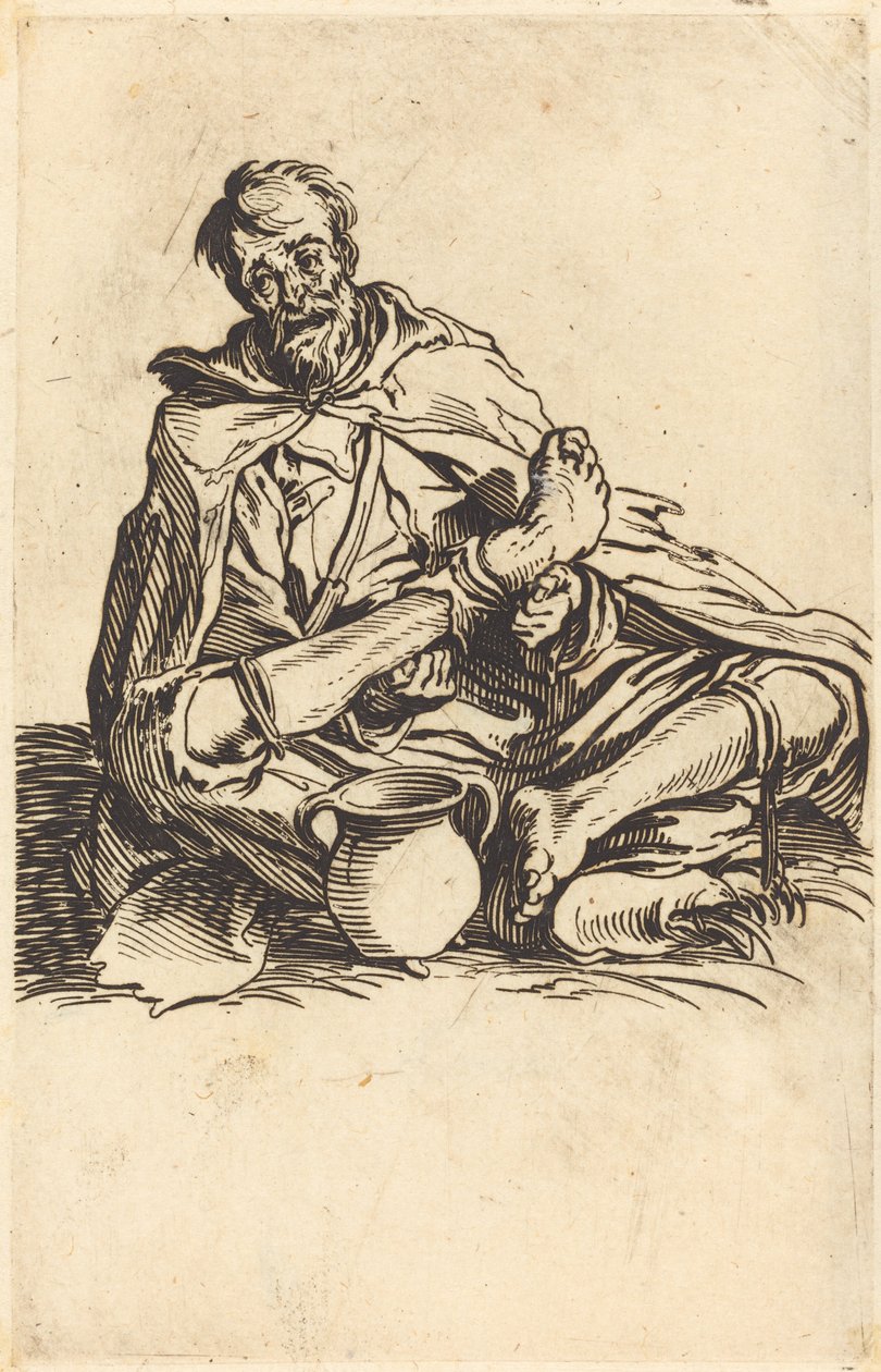 Chory człowiek autorstwa Jacques Callot