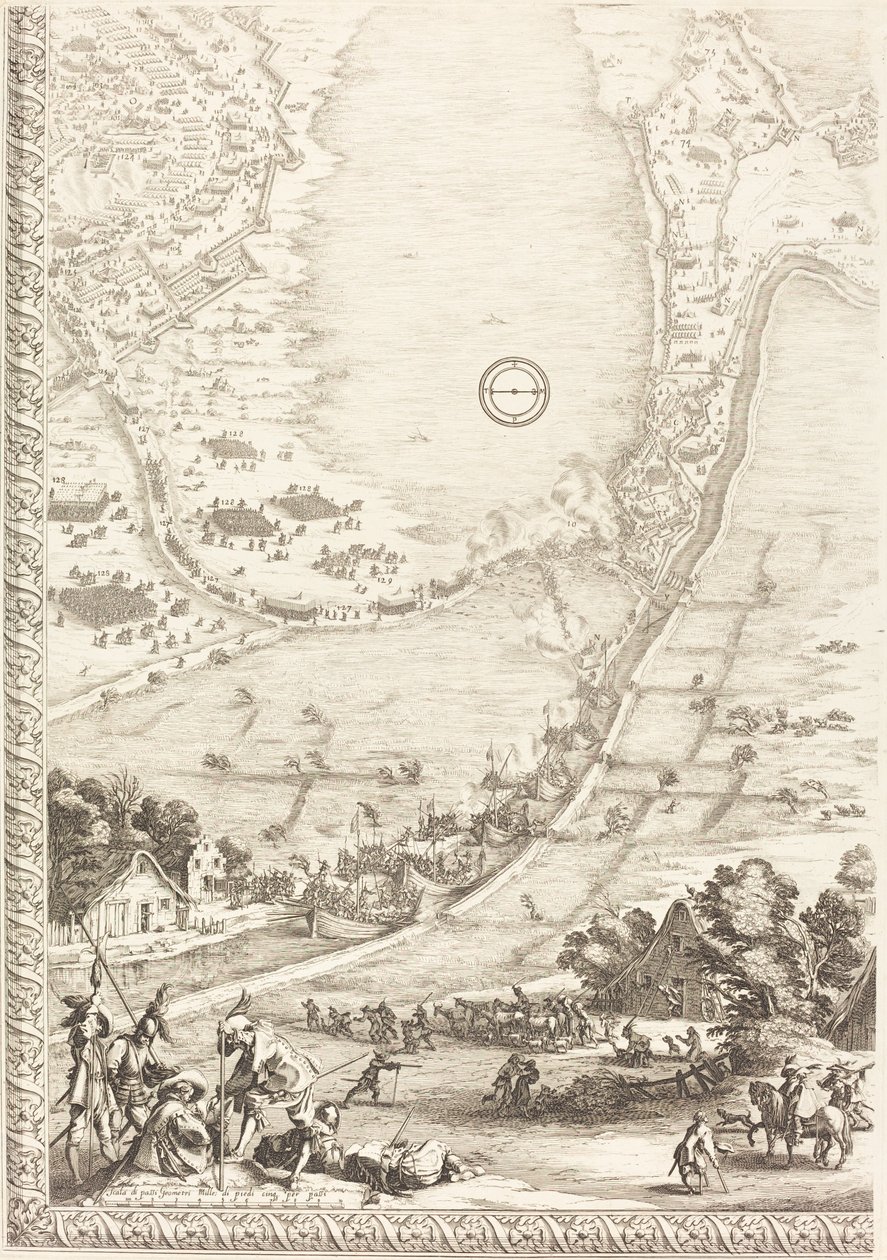 Oblężenie Bredy [tablica 4 z 6] autorstwa Jacques Callot