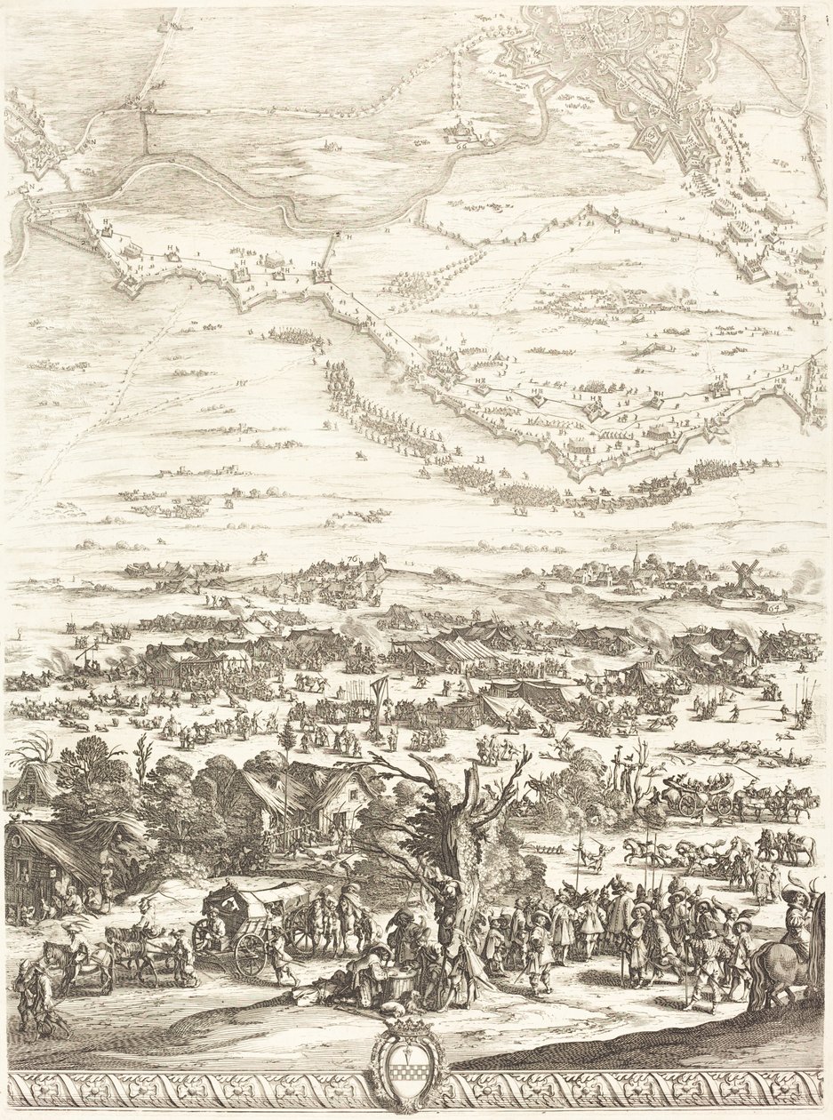 Oblężenie Bredy [tablica 5 z 6] autorstwa Jacques Callot