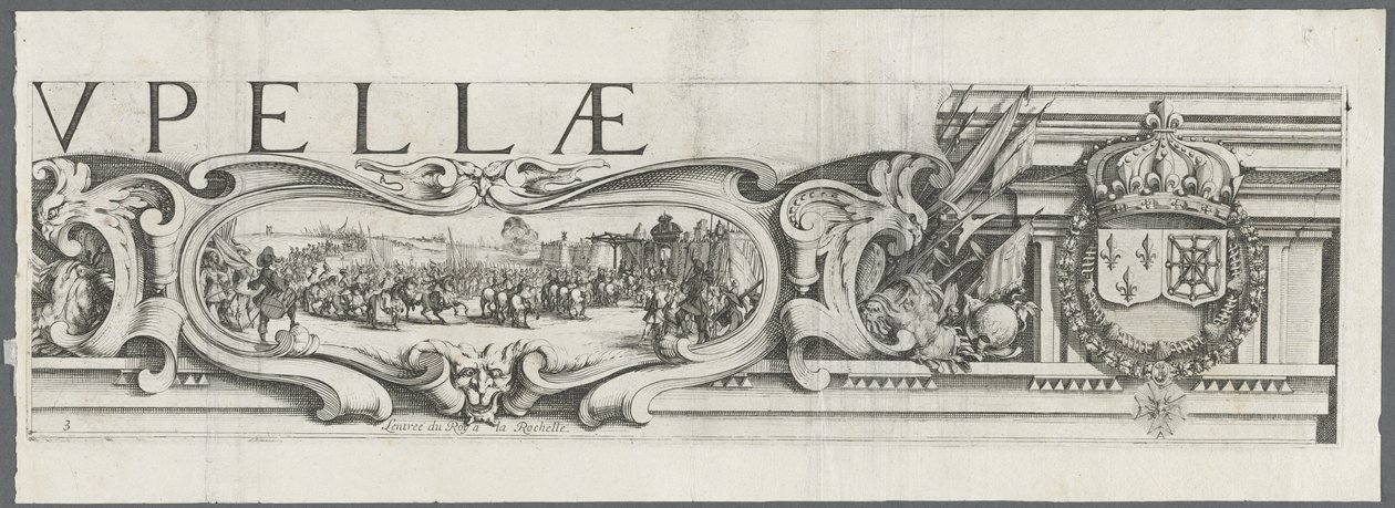 Oblężenie La Rochelle: rycina 3 autorstwa Jacques Callot