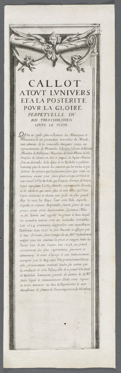 Oblężenie La Rochelle: Tablica 4, 1628-1630. autorstwa Jacques Callot