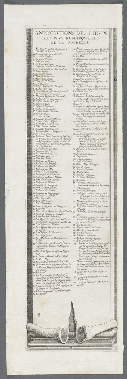 Oblężenie La Rochelle: rycina 9 autorstwa Jacques Callot