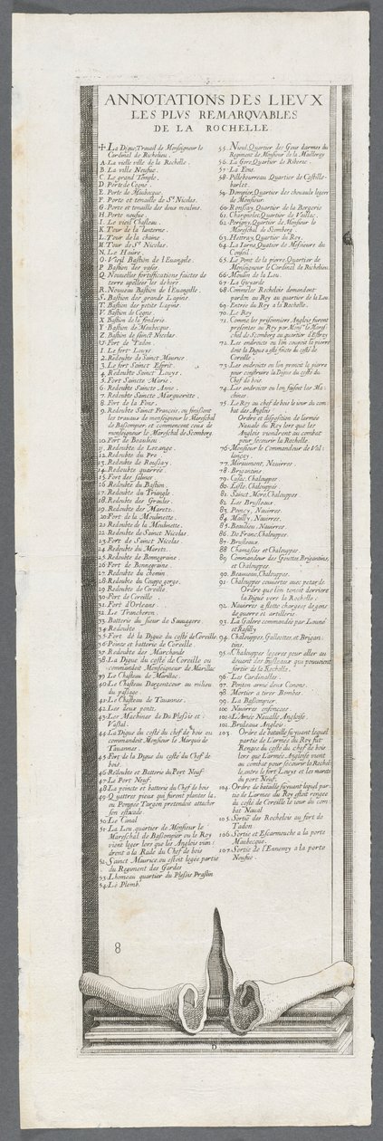 Oblężenie La Rochelle: Tablica 9, 1628-1630. autorstwa Jacques Callot