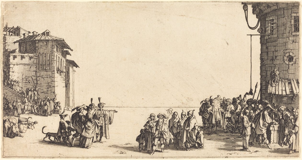 Targ niewolników autorstwa Jacques Callot