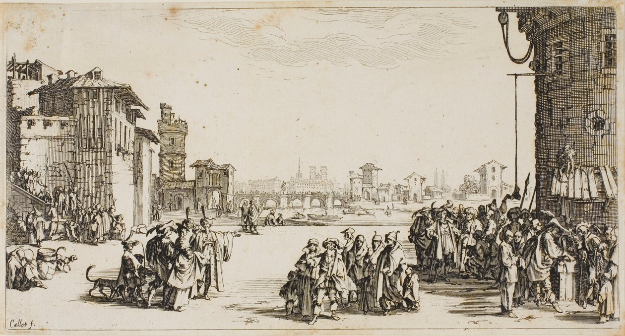 Rynek niewolników autorstwa Jacques Callot