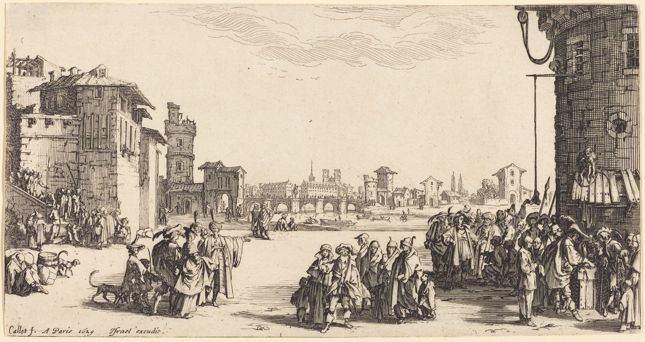 Targ niewolników autorstwa Jacques Callot