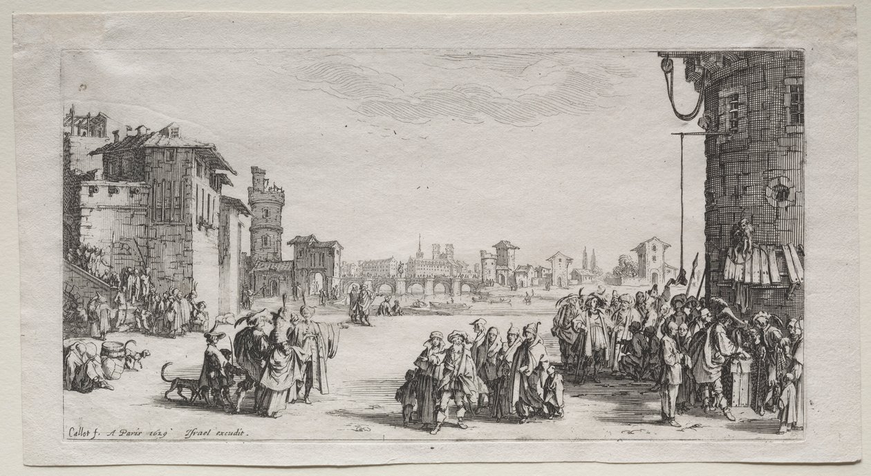 Targ niewolników, 1629. autorstwa Jacques Callot
