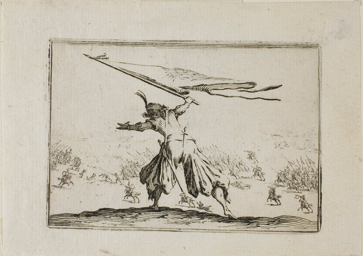 Chorąży, z Kaprysów autorstwa Jacques Callot