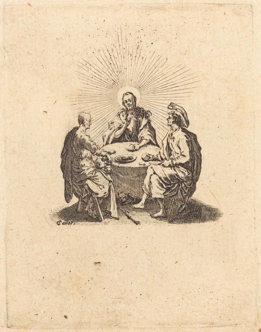 Wieczerza w Emaus autorstwa Jacques Callot