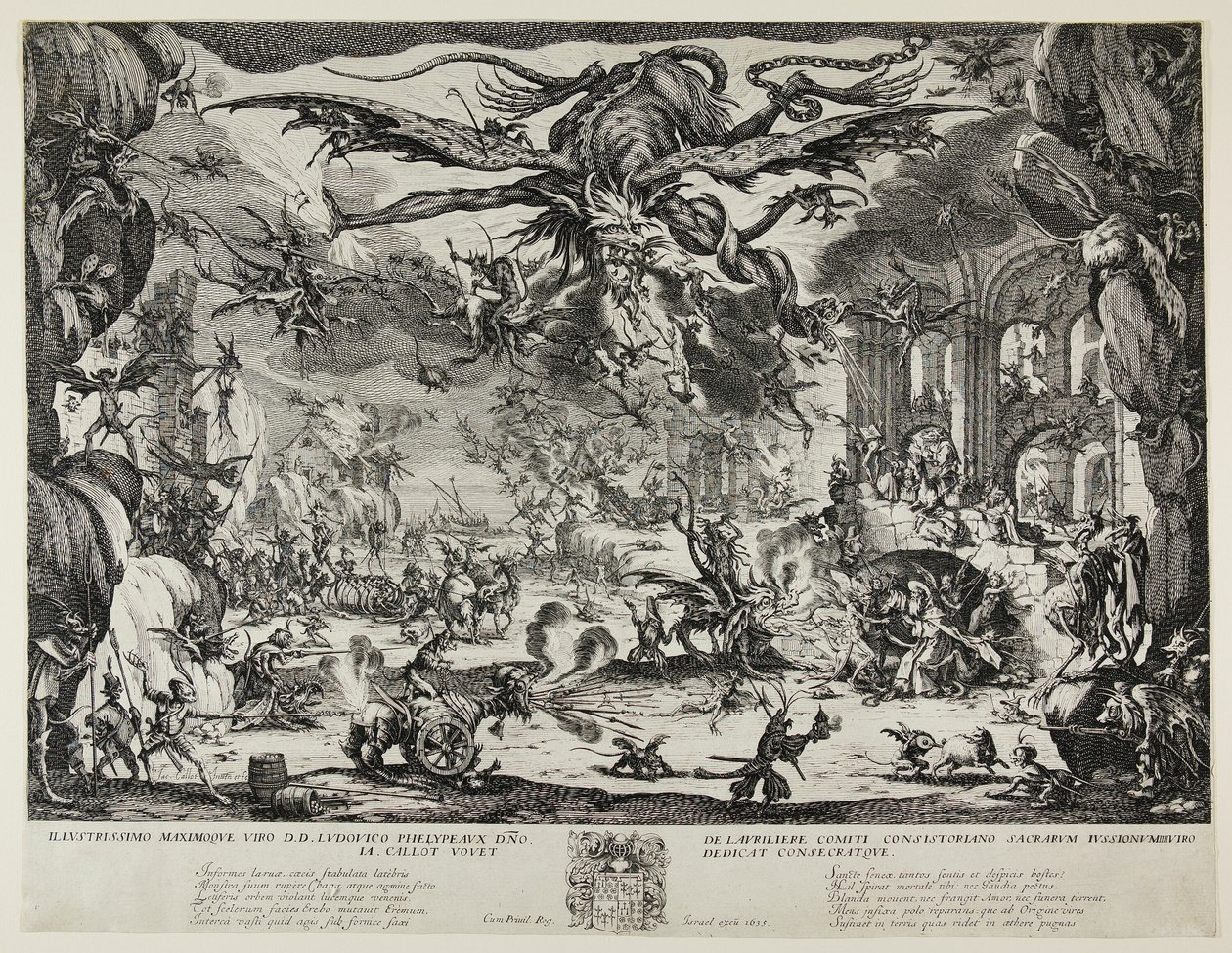 Kuszenie św. Antoniego autorstwa Jacques Callot