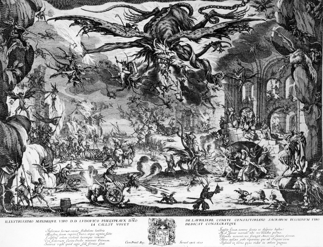 Kuszenie św. Antoniego autorstwa Jacques Callot