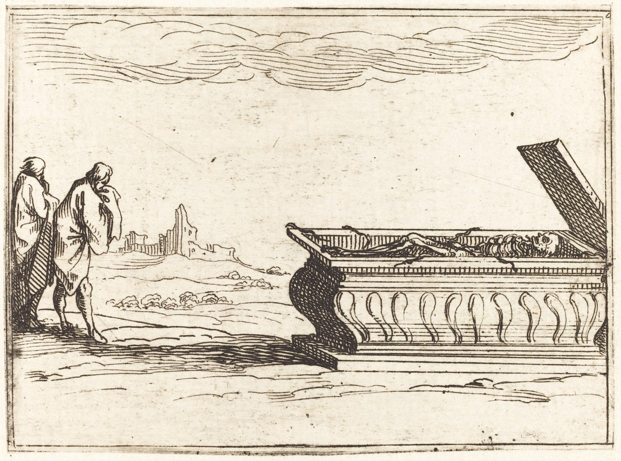 Grób autorstwa Jacques Callot