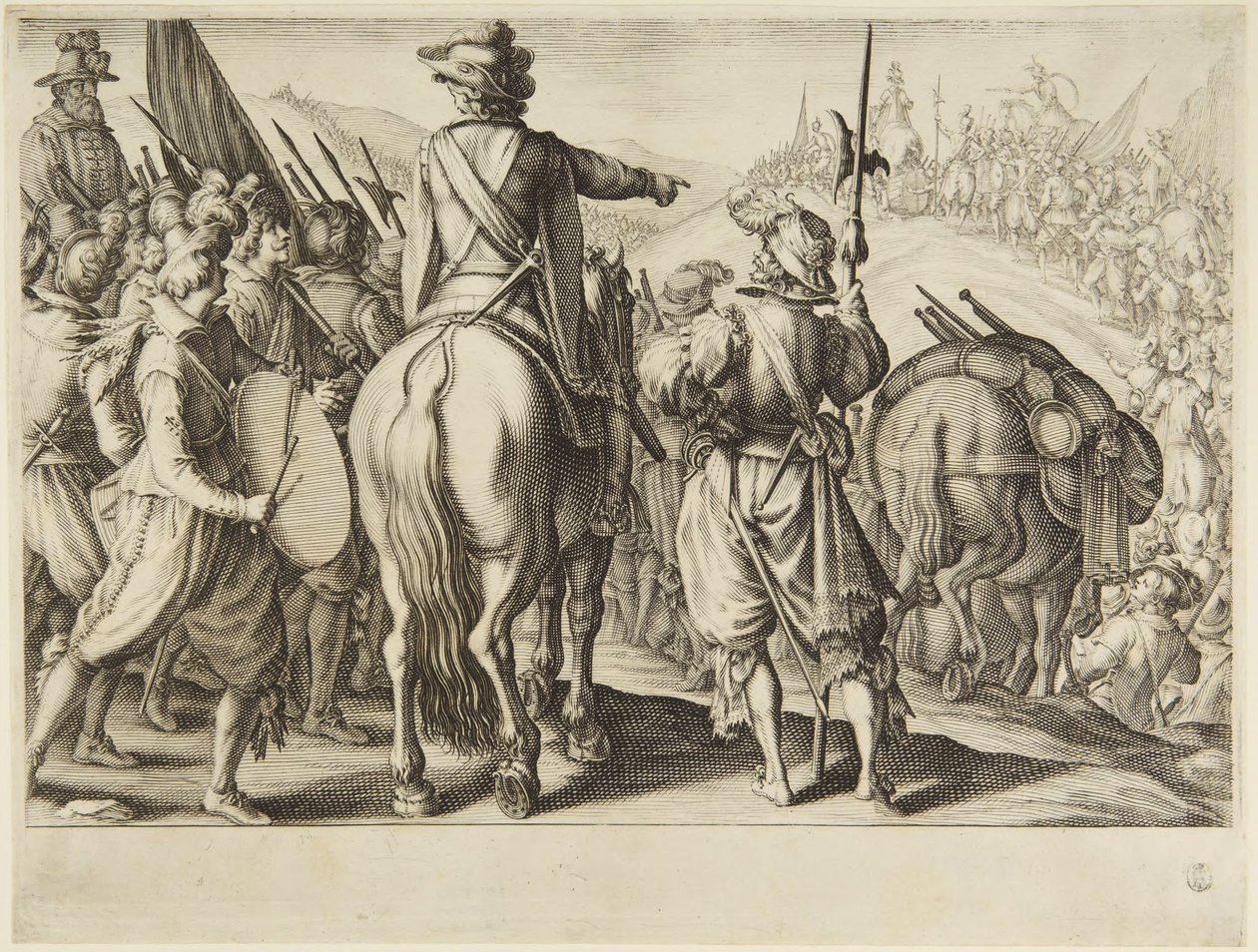 Oddziały w marszu autorstwa Jacques Callot