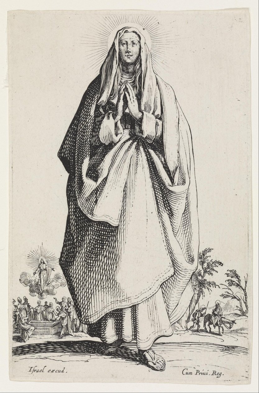 Dziewica Maryja autorstwa Jacques Callot