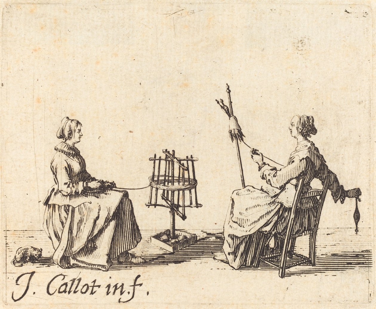 Winder i Spinner autorstwa Jacques Callot