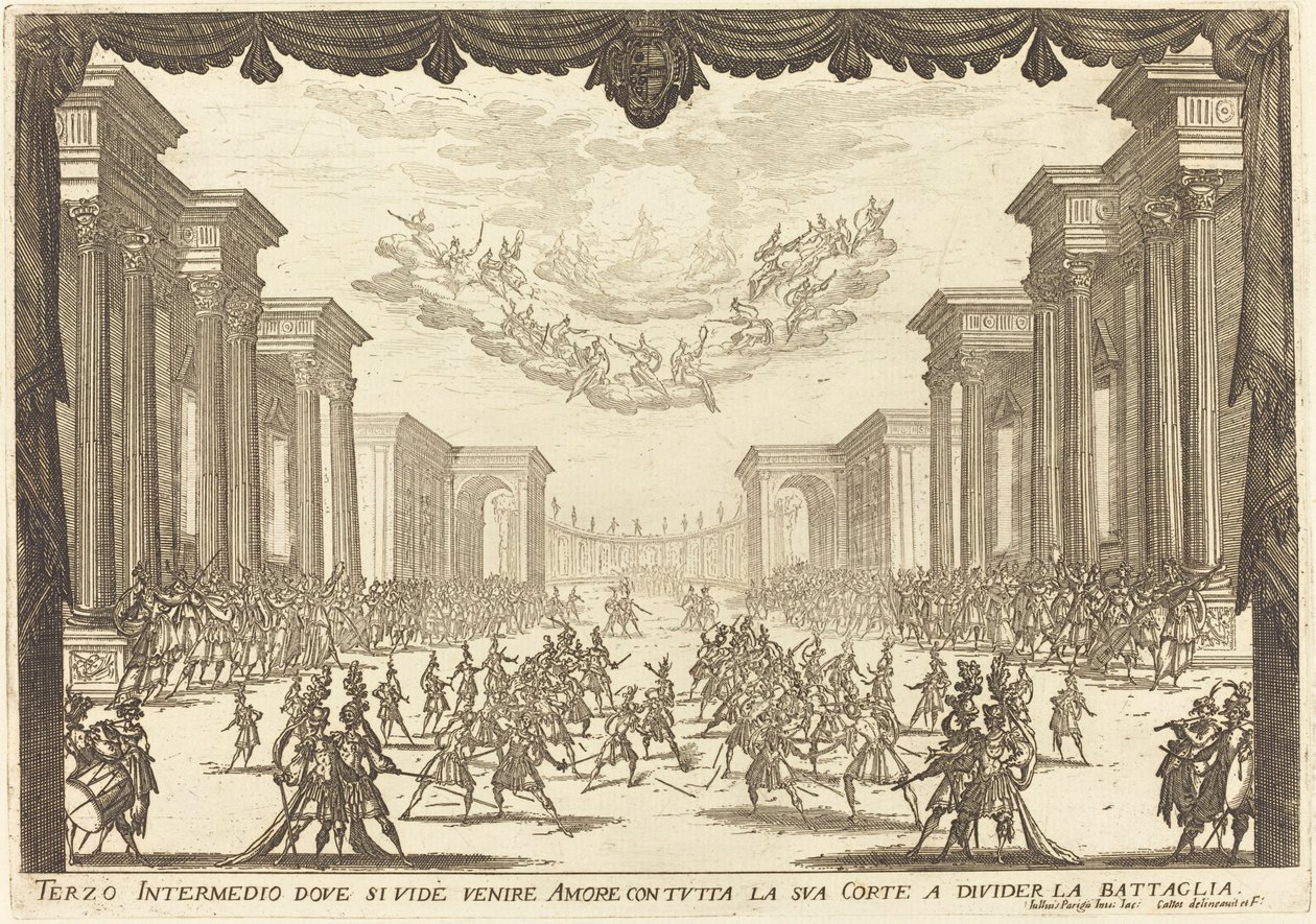 Trzecie intermezzo autorstwa Jacques Callot