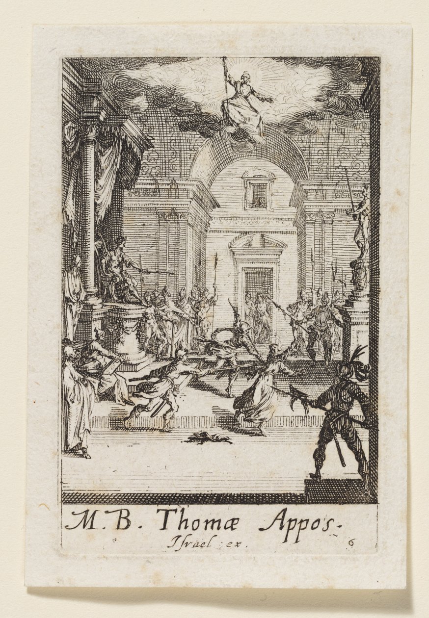 Apostoł Tomasz (Thomas Appos.) autorstwa Jacques Callot