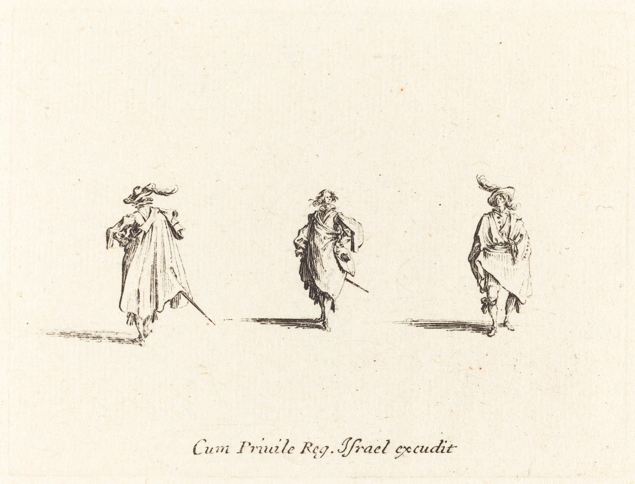 Trzech Panów autorstwa Jacques Callot
