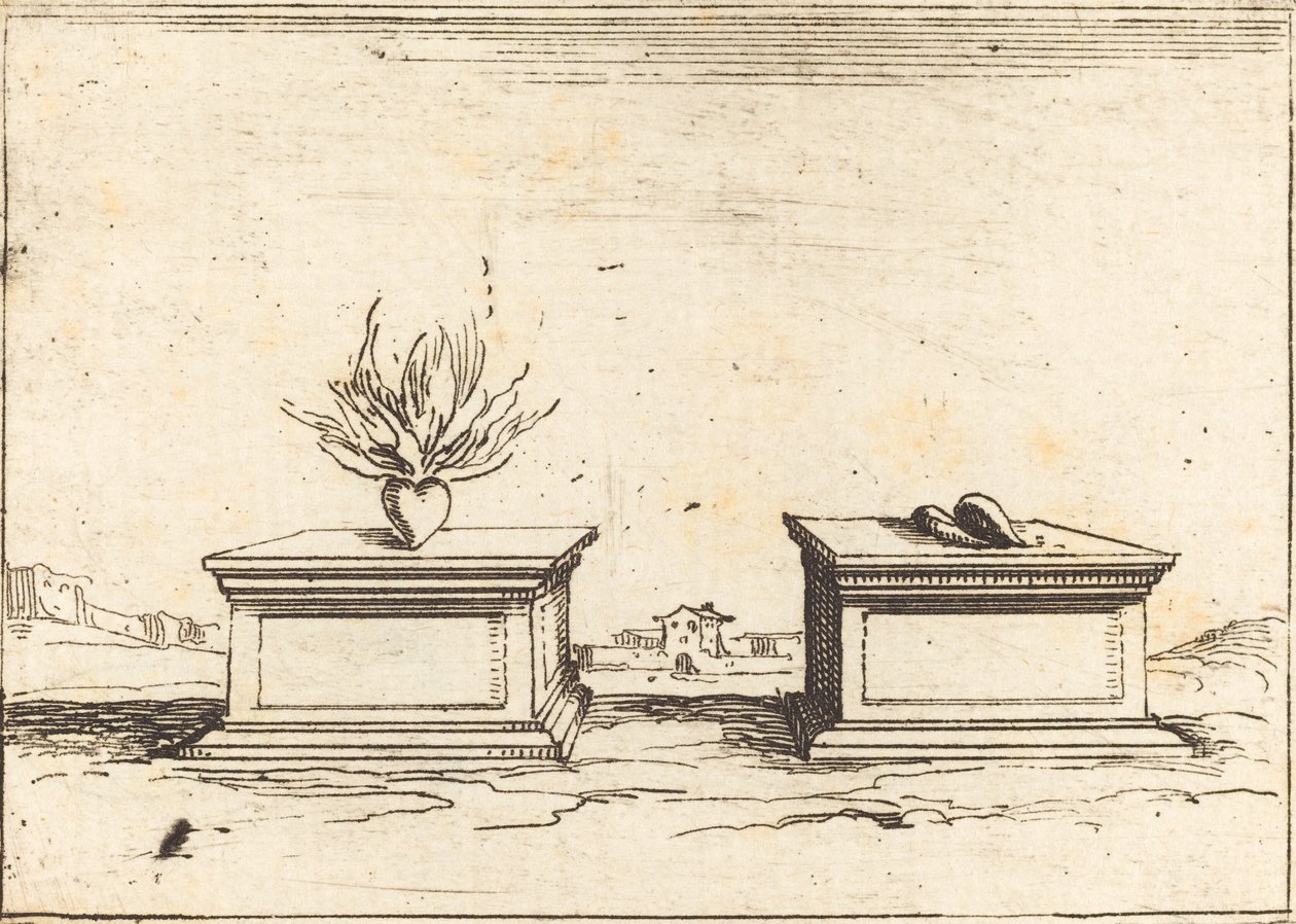 Dwa serca autorstwa Jacques Callot