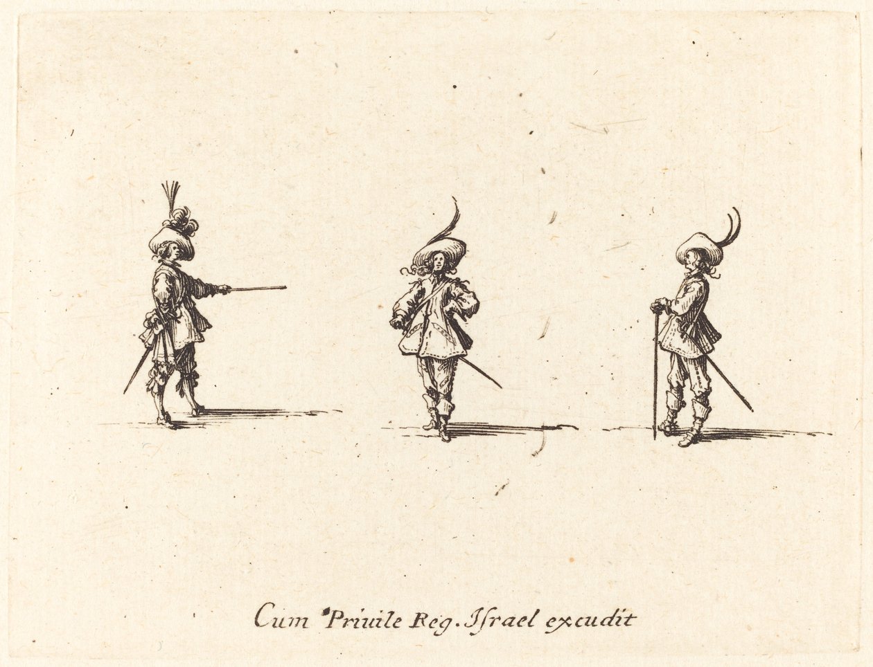 Nieuzbrojone wiertło autorstwa Jacques Callot