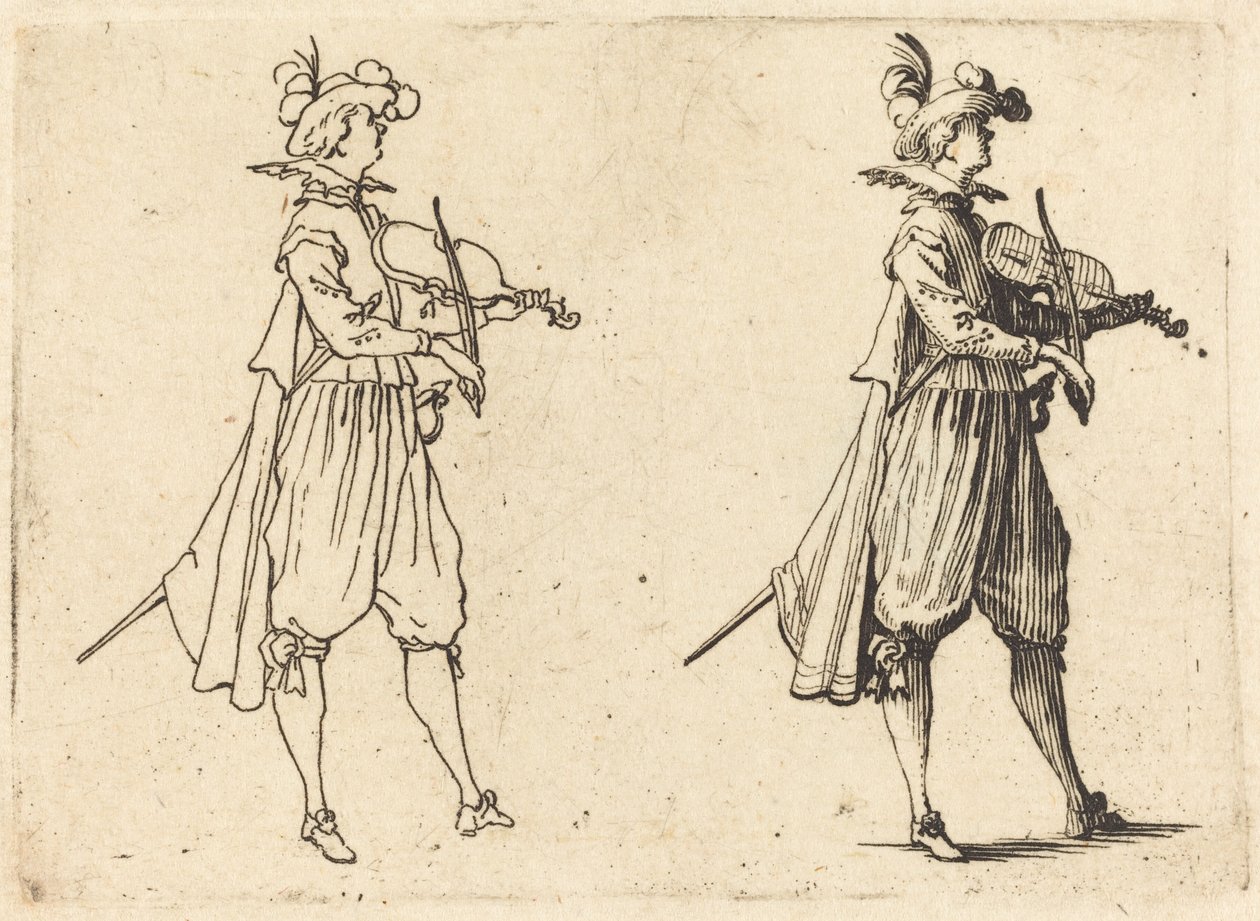 Skrzypek autorstwa Jacques Callot