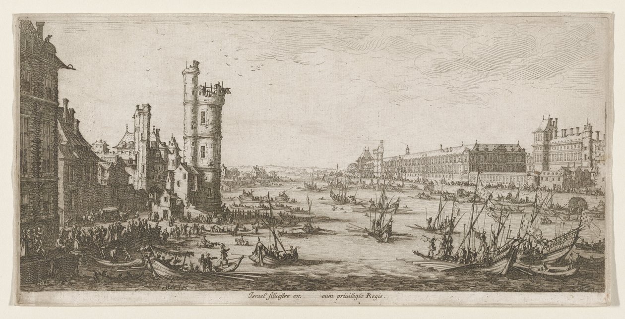 Widok Luwru autorstwa Jacques Callot