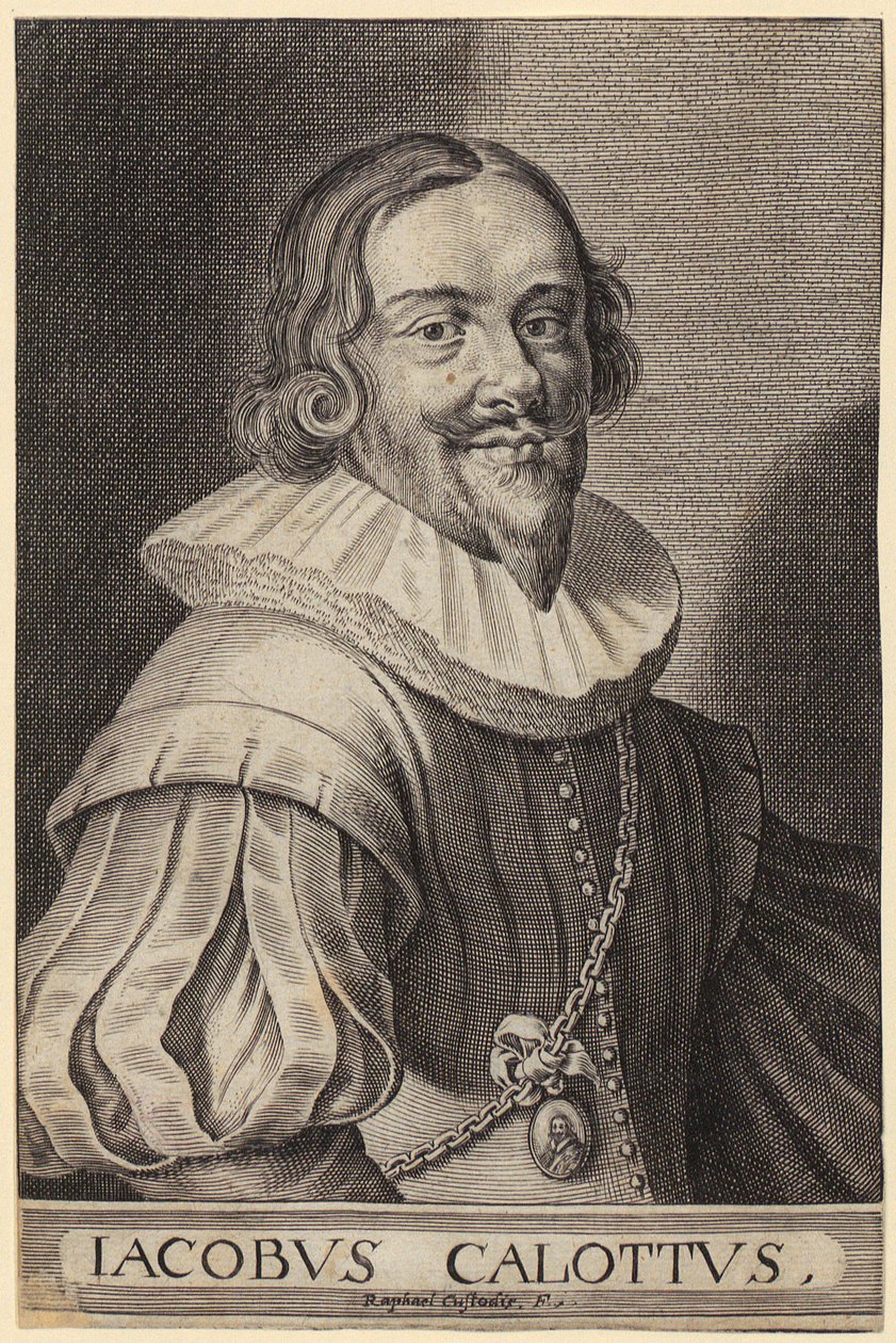 Zanni, plansza 3 z cyklu „Trzej Pantaloni” autorstwa Jacques Callot