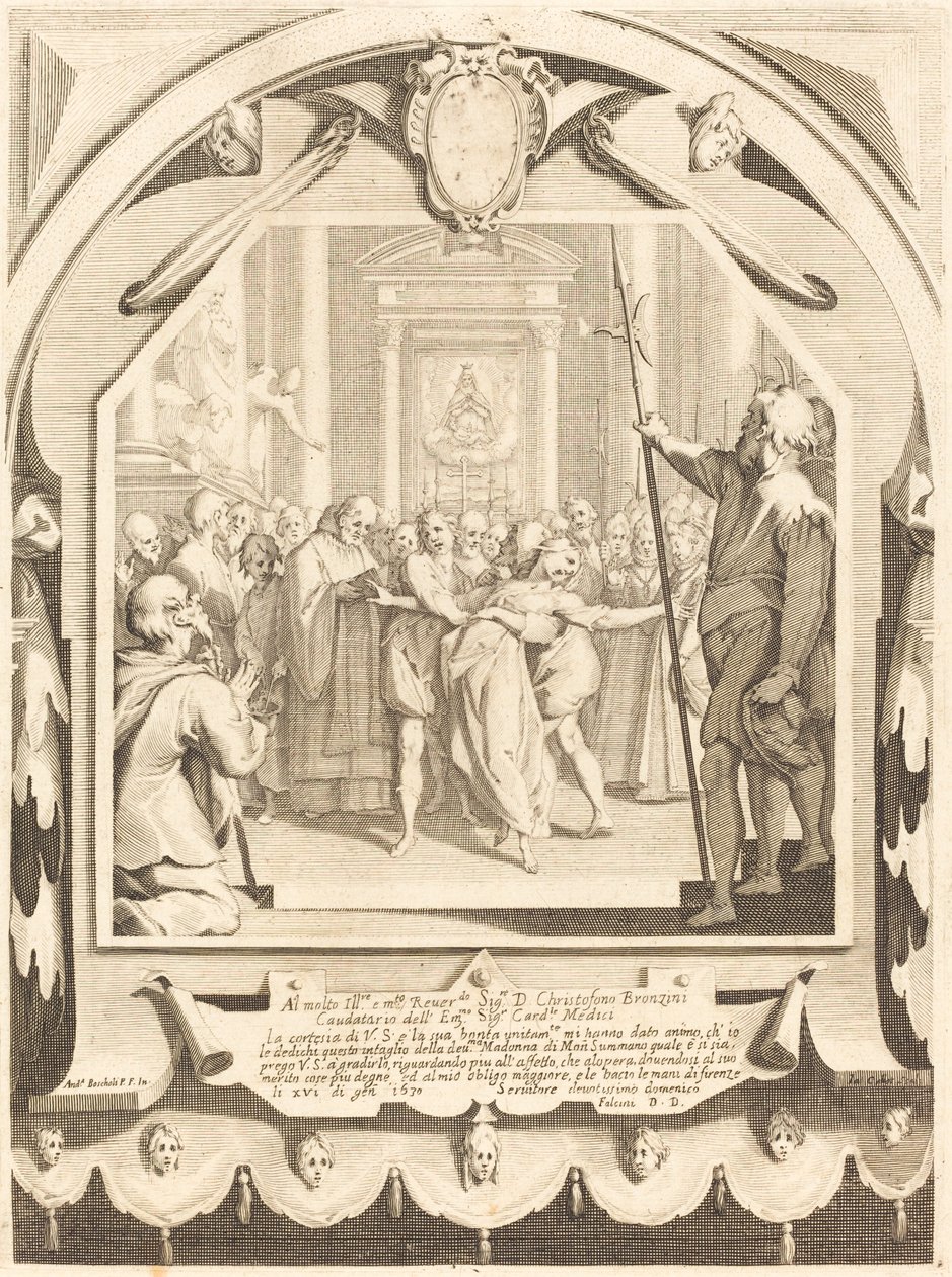 Opętani autorstwa Jacques Callot after Andrea Boscoli