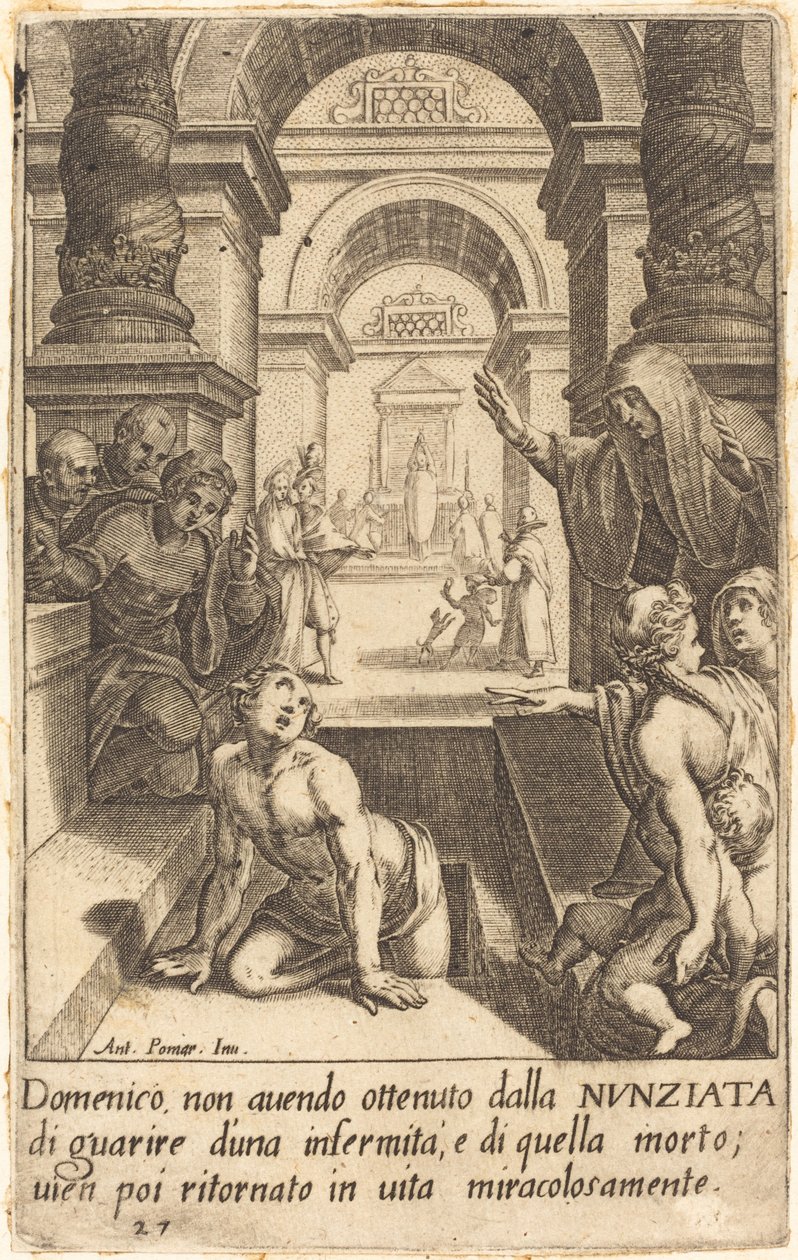 Domenico autorstwa Jacques Callot after Antonio Circignani