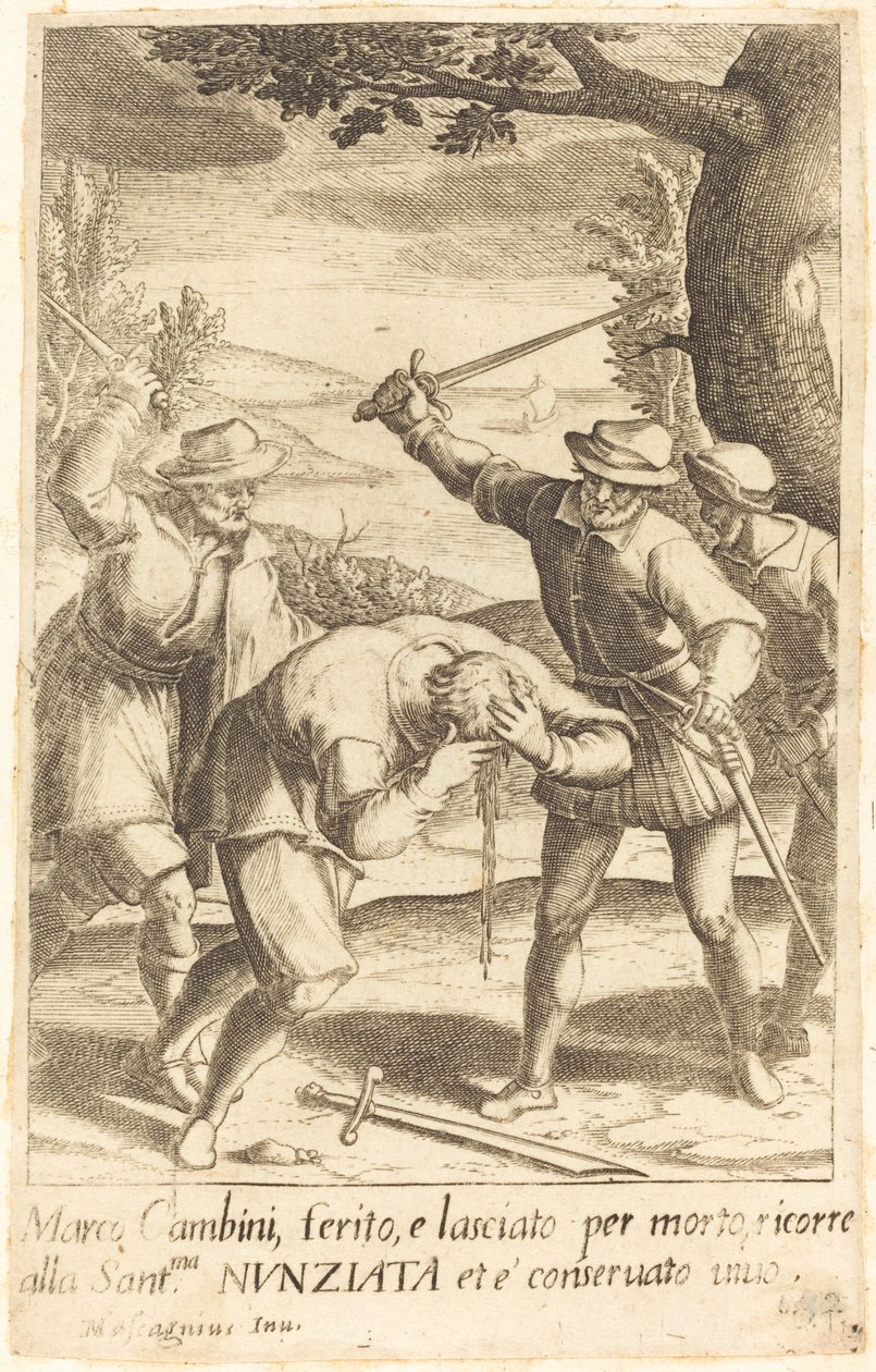 Marco Cambini autorstwa Jacques Callot after Donato Mascagni