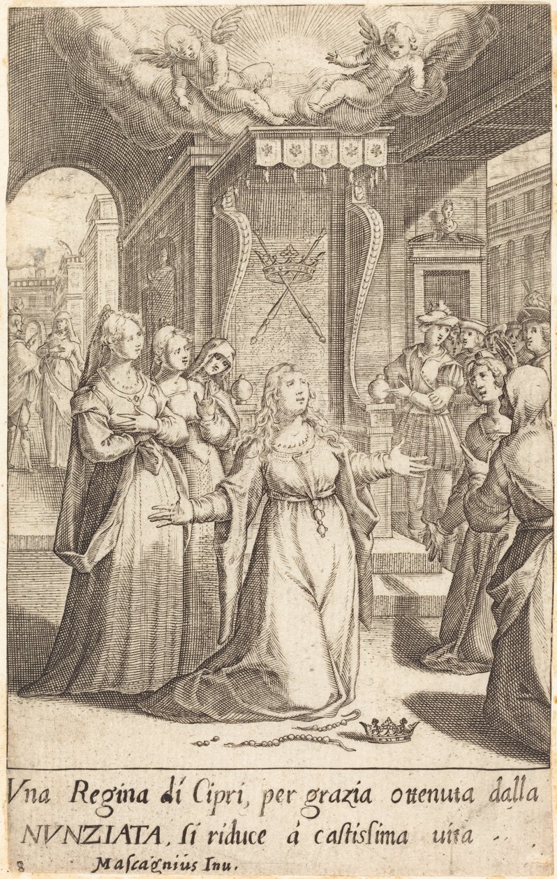 Królowa Cypru autorstwa Jacques Callot after Donato Mascagni