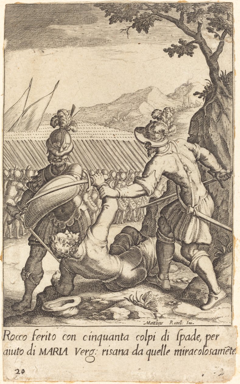 Rocco autorstwa Jacques Callot after Matteo Rosselli