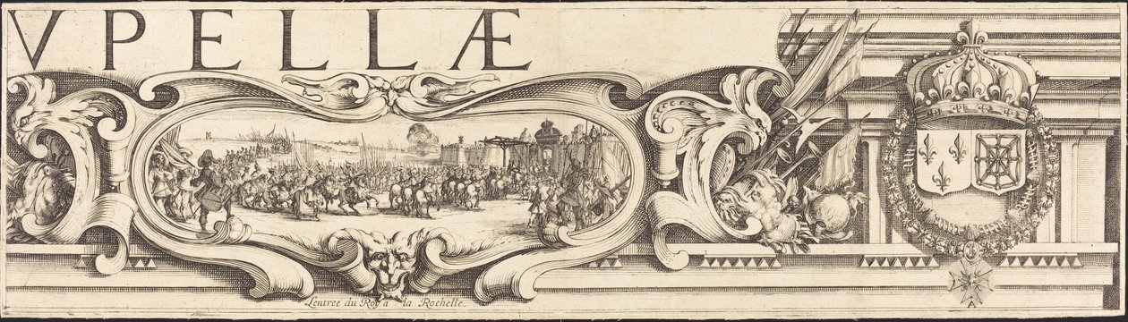 Oblężenie La Rochelle [tablica 3 z 16; zestaw zawiera 1952.8.97-112] autorstwa Jacques Callot and Abraham Bosse