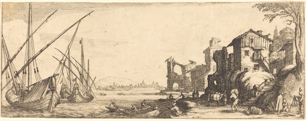Mały Port autorstwa Jacques Callot or Follower of Jacques Callot