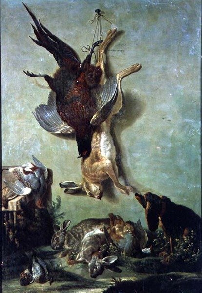 Martwa natura gry autorstwa Jacques Charles Oudry