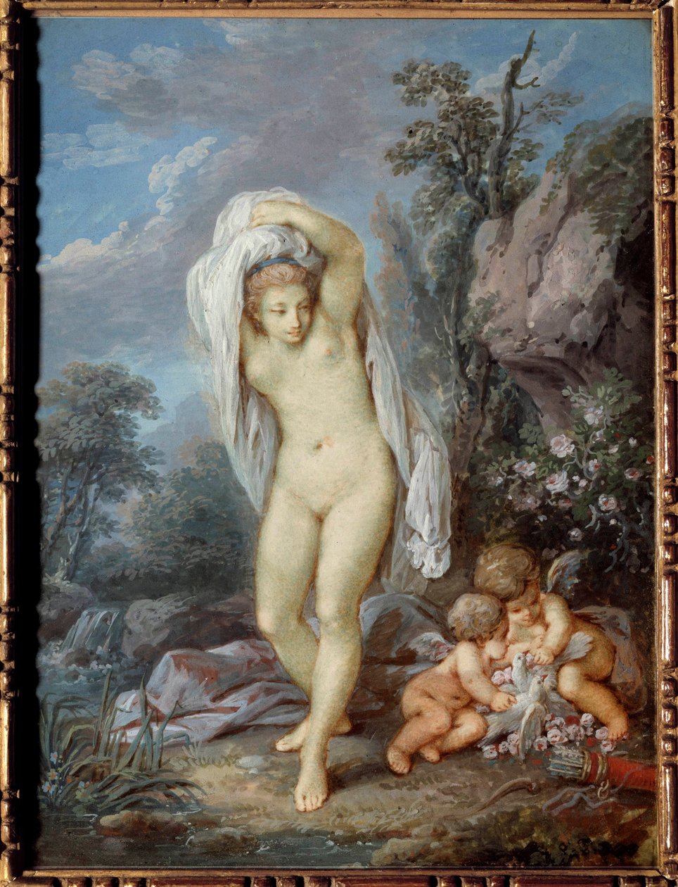 Kąpiel Wenus Malarstwo Jacques Charliera (1720-1790) autorstwa Jacques Charlier