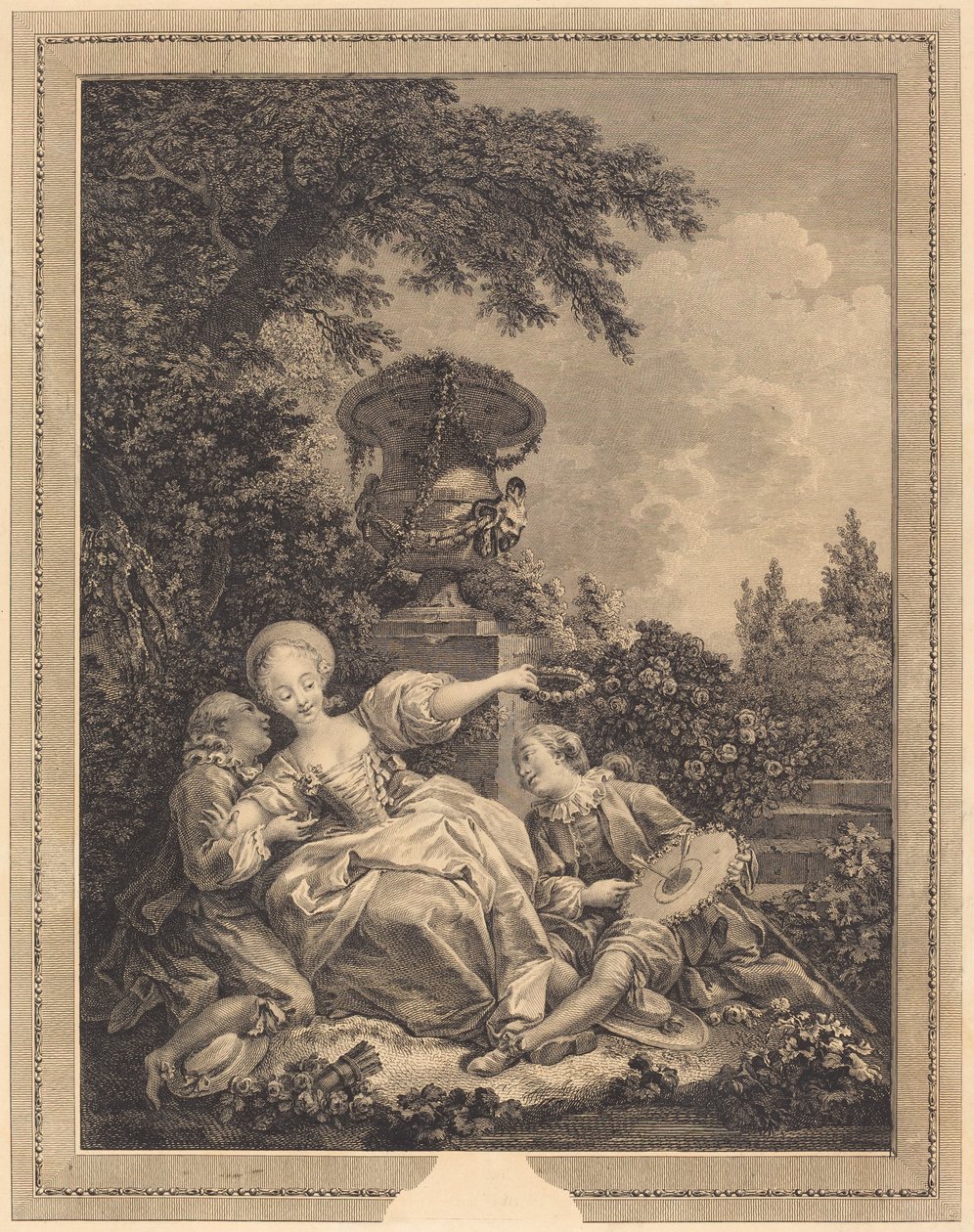 Kokietka skończona autorstwa Jacques Couché and Jean Dambrun after Jean Honoré Fragonard
