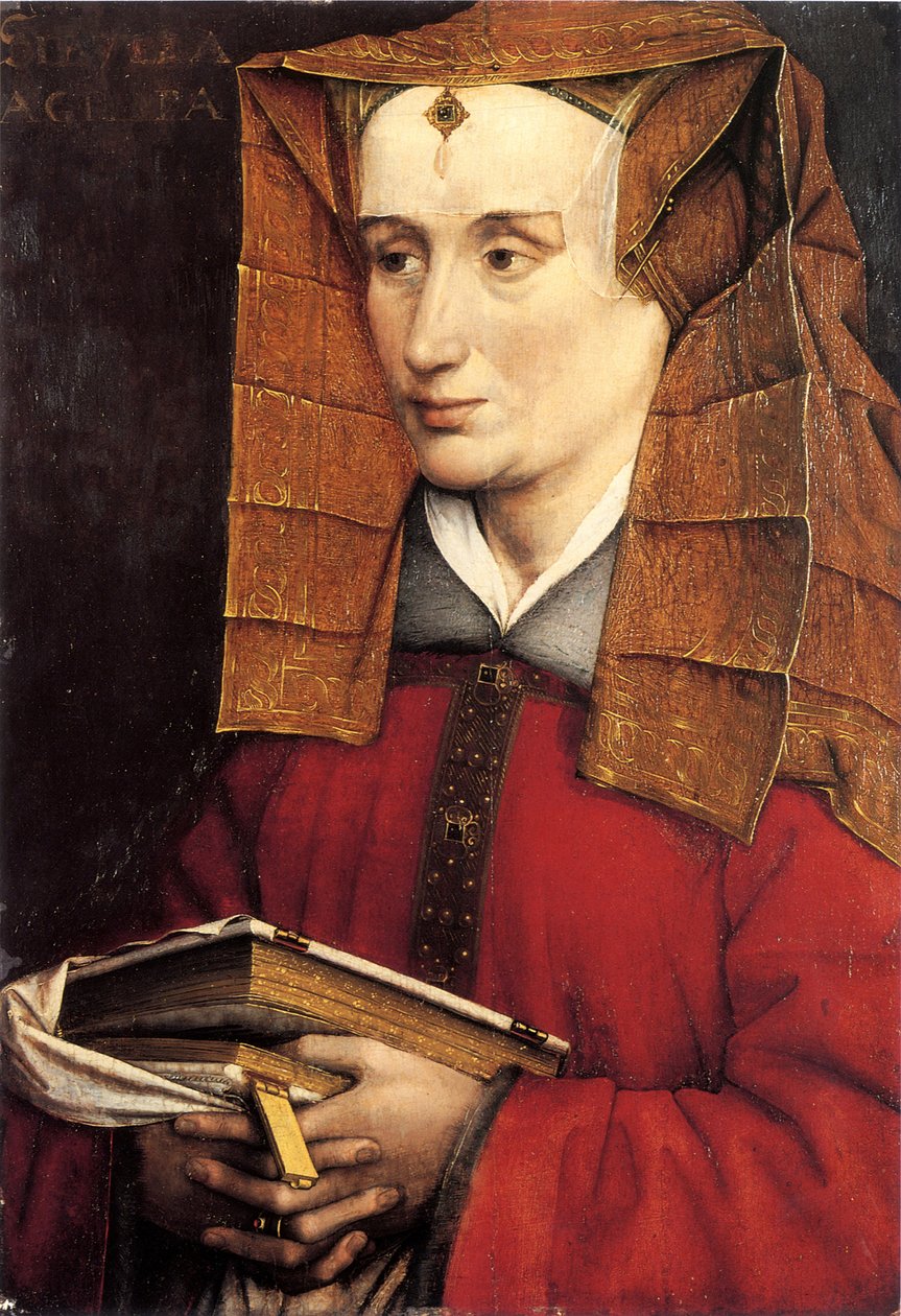 Portret damy, 1530-1540 autorstwa Jacques Daret